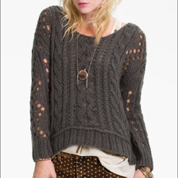 Free People Sweaters - ⬇️$68 Free People Gray Sweater